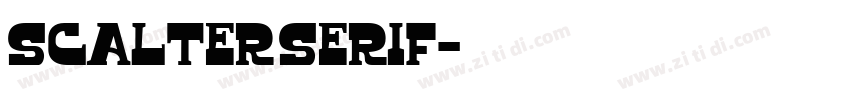 Scalter serif字体转换